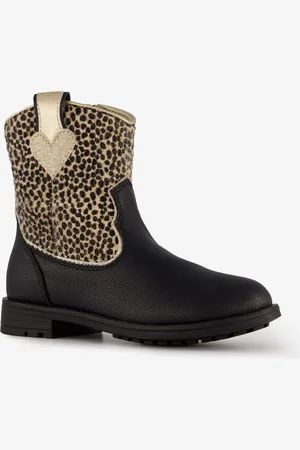 Blue Box Meisjes enkellaarsjes cheetah print - Maat 25