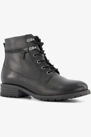 Hush Puppies Leren dames veterlaarsjes - - Maat 37