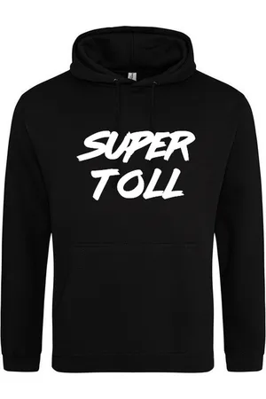 B and C Hoodie | Sweater | Capuchon | Trui | Hooded | Print | Zwart | Maat L