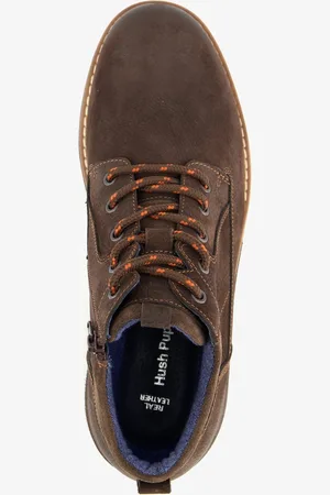 Hush Puppies Leren heren veterboots - Maat 40 - Uitneembare zool