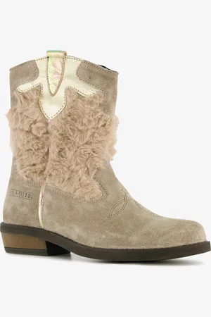 Braqeez Leren meisjes cowboy western boots - Maat 34 - Uitneembare zool