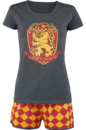 Harry Potter Gryffindor Quidditch Pyjama grijs-rood-geel XS Katoen