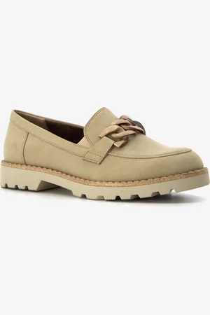 Tamaris Dames loafers taupe - - Maat 38
