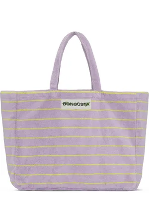 Bongusta Naram Weekendbag strandtas LIlac & Neon Yellow
