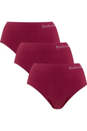 Bamboo Basics Dames 3P slips belle burgundy
