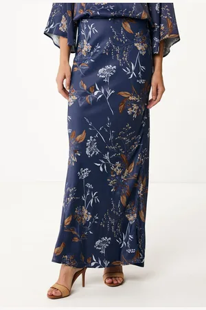 Mexx Allover Print Rok Navy Dames - Maat L