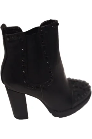 SUPER ME CHELSEA BOOT-HAK 8 CM-STUDS IN -LEDERLOOK-41