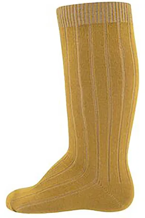 Ewers Kniekousen Basic Rib | 601067 | Okergeel |27-30
