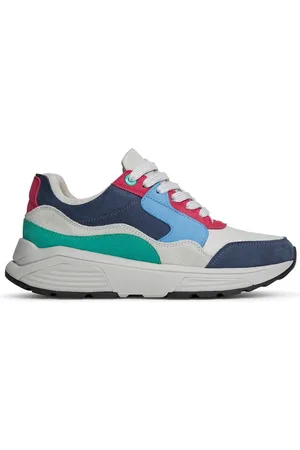Xsensible Stretchwalker Sneaker Golden Gate Lady 33000.3.214 GX Jeans Combi Blauw Roze