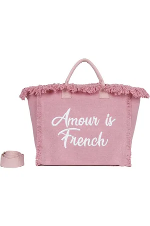 Inès Delaure Strandtas/shopper/weekendtas - amour is french