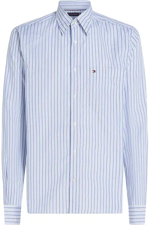 Tommy Hilfiger Popeline Dunnen Streep S Overhemd R - Streetwear - Volwassen