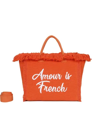 Inès Delaure Strandtas/shopper/weekendtas - amour is french