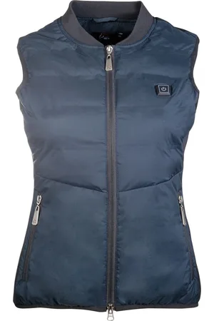 Hkm Verwarmde bodywarmer dames Donker Blauw XL