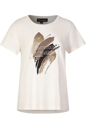 g-maxx Dafne T-shirt 24VFG05 Offwhite/Sahara