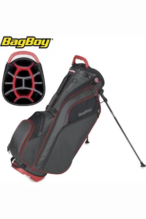 BagBoy Go Lite Hybrid Standbag, grijs/rood