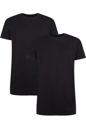 Bamboo Basics Comfortabel & Zijdezacht Ruben - Bamboe T-shirts (Multipack 2 stuks) Heren Ronde Hals - Korte Mouwen - Long Fit - - M