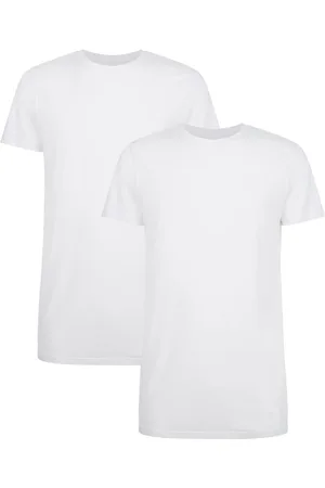 Bamboo Basics Comfortabel & Zijdezacht Ruben - Bamboe T-shirts (Multipack 2 stuks) Heren Ronde Hals - Korte Mouwen - Long Fit - - L