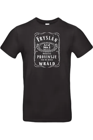 B and C T- shirt met opdruk Jack Frysl??n moaiste provinsje fan de hiele wr??ld maat L