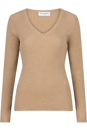 lofty manner Trui Sweater Taylor Qb08 1 196 Beige Dames Maat - XL