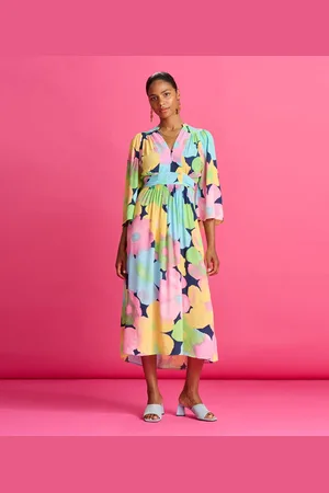 POM Amsterdam Cherry Blossom Dress Jurken Dames - Kleedje - Rok - Jurk - - Maat 36