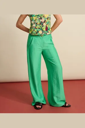 POM Amsterdam Lush Green Pants Broeken Dames - - Maat 38