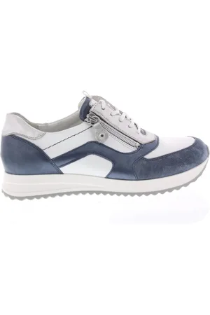 Waldläufer Dames Veterschoenen Waldlaufer H-vicky Jeans Weiss Argento - Maat 6½