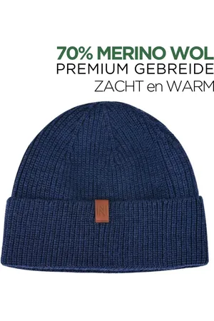 NORFOLK 70% Merino wol Muts - Premium Gebreide Muts - Wintersport Muts - Warme Mutsen - Wintermuts - Medium/Large - - Norwick