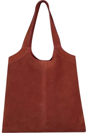Cowboysbag Suede Handbag Alpha Brandy