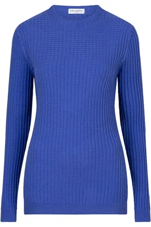 lofty manner Trui Sweater Fiet Qb12 1 400 Blue Dames Maat - XL