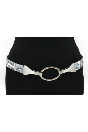 A-zone Dames afhangriem - dames riem - 3 cm breed - - Echt Leer - Taille: 115cm - Totale lengte riem: 130cm