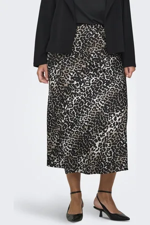 ONLY CARDOMINA SATIN CALF SKIRT WVN - Dames - Rokken