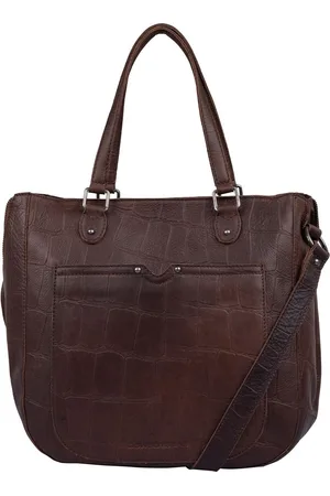 Cowboysbag Big Croco Handbag Midvale Hickory