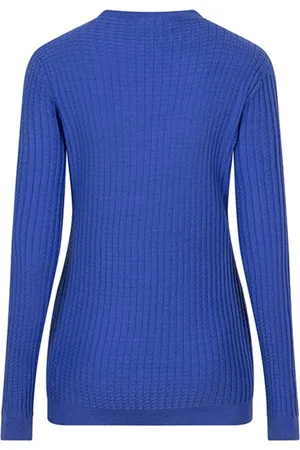 lofty manner Trui Sweater Fiet Qb12 1 400 Blue Dames Maat - M