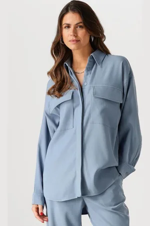 Minus Livina Oversized Shirt Blouses Dames - - Maat 42