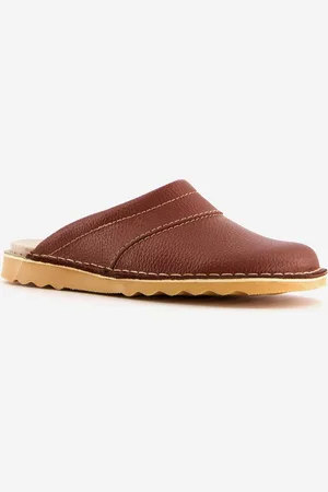 Natuform Leren heren pantoffels - - Sloffen - Maat 40