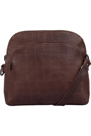 Cowboysbag Big Croco Crossbody Caldwell Hickory