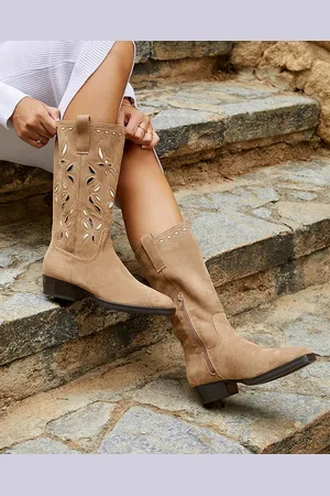 Buonarotti Dames Cowboylaarzen - - Suedine - Maat 38