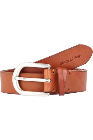 Marc O’ Polo Leren Riem Dagmar Belt W85 Bruine