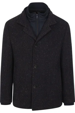 Suitable Robert Coat Wol Navy - Maat 56 - Heren - Mantels