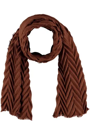 sarlini Langwerpige Woven Plisse Sjaal Mid