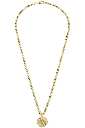 Armani Exchange AXG0152710 Heren Collier 55cm - Goudkleurig