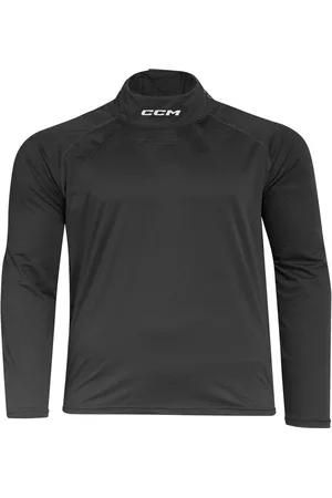 CCM IJshockey Nekbeschermer - Shirt - Lange mouw - Zwart - Kinderen - XL