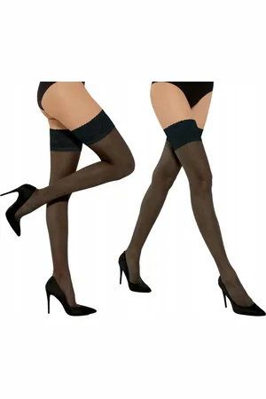 Gatta Dames Kousen - Maat XS / S - Zelfklevende kousen - Hold up - Stay Up - - Geschenkpakket - Cadeau