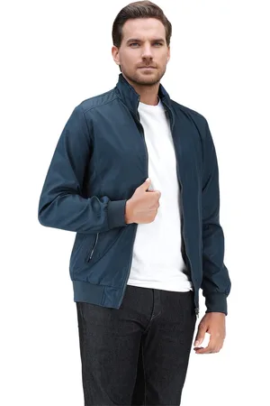 Allthemen Heren Bomberjack met Opstaande Kraag - Overgangsjas Casual Sportjack - 4XL