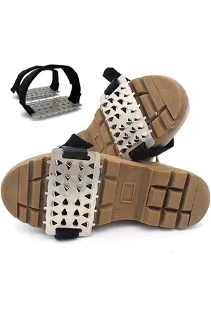 Merkloos IJsklauwen - 26 Spikes Antislip Gripklemmen voor Buitenwandelen op Sneeuw en IJs