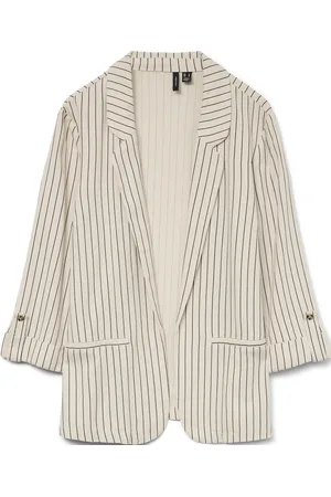 VERO MODA VMJESMILO 3/4 LOOSE BLAZER WVN GA NOOS Dames Blazer - Anja Obsidian