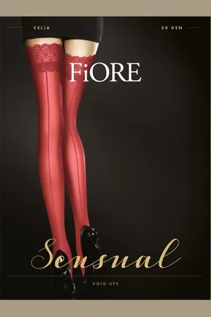 Fiore di Lucia Milano Celia stay-up kousen met naad 30 den maat L