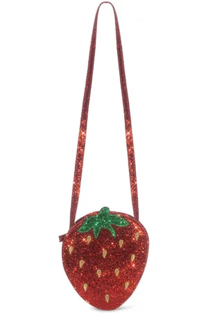 Konges Sløjd Konges Sløjd Tut Strawberry Schoudertasje met glitter - Barbados Cherry