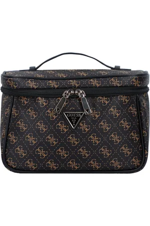 Guess Cosmetische tas Jesco Travel Toiletry Train Case Donkerbruin
