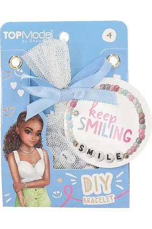 Depesche TOPModel DIY armbanden Pearlsonals - mot. 4 - keep SMILING